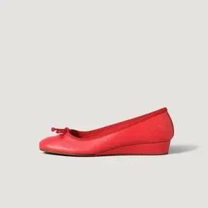 Rouje | Shoes | Rouje Paris Red Leather Coline Ballerinas Size 38 